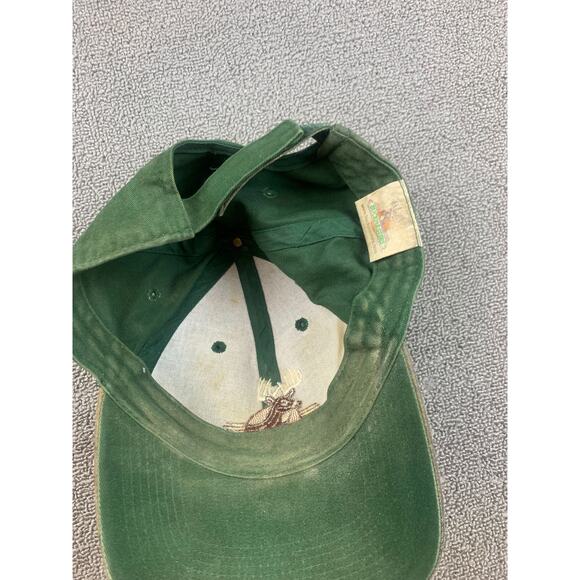 Vintage Buckmasters One Size Green Camo Hunting Deer Hat Adjustable Cap - Picture 2 of 7